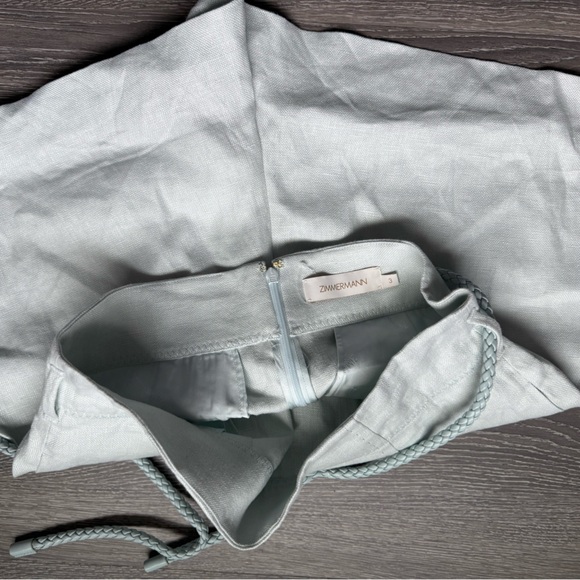 Zimmermann high waisted natural set shirt + shorts - Picture 7 of 10